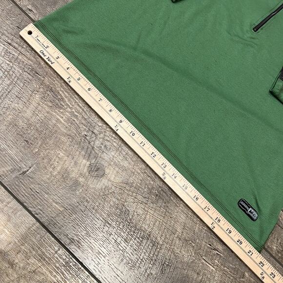 REI Men's Polartec Power Dry Quarter Zip Pullover Gray Green Size XL - Picture 3 of 7